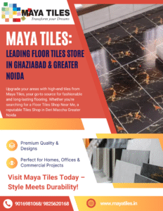 Advertisment of floor tiles