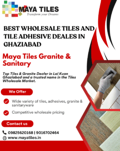 Advertisment of tiles and tiles adhesive