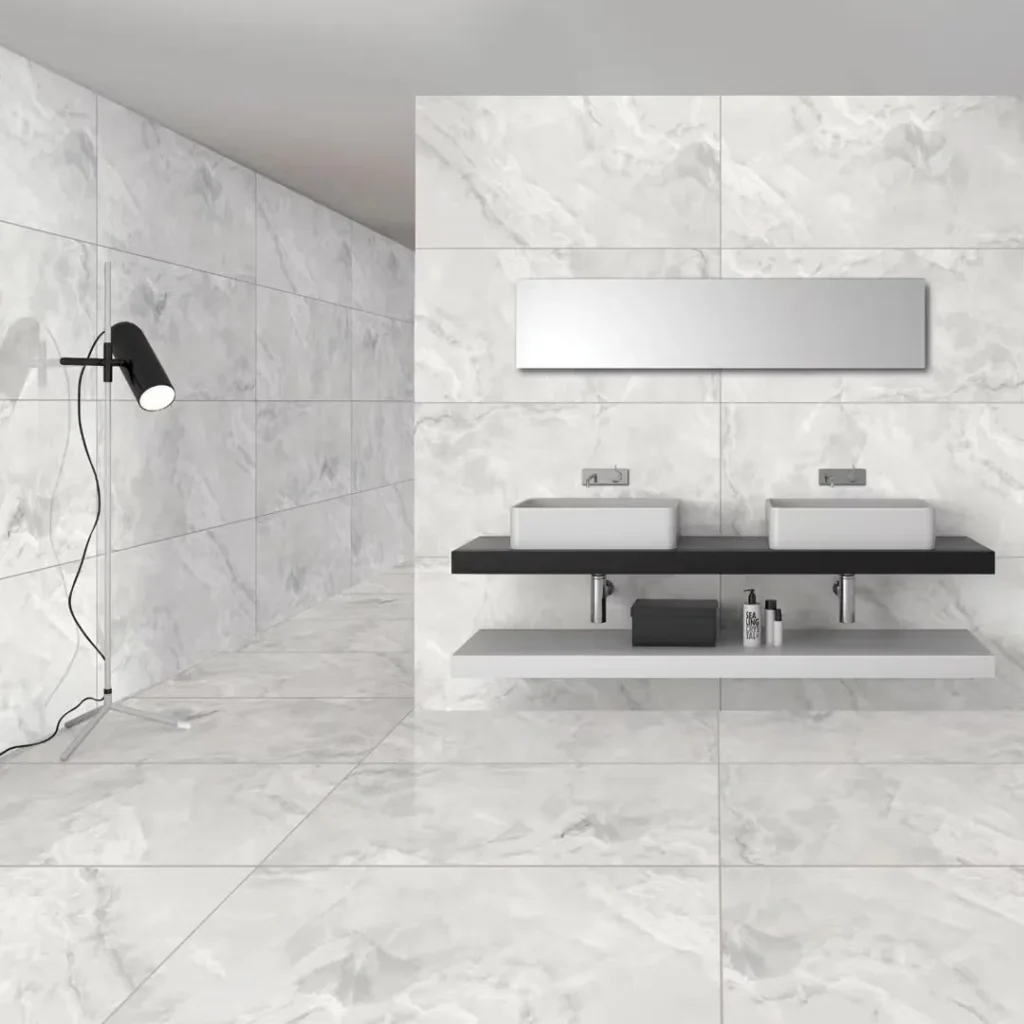 Granite countertops and ceramic tiles for kitchen and bathroom renovation in Mahagun Puram, Ghaziabad