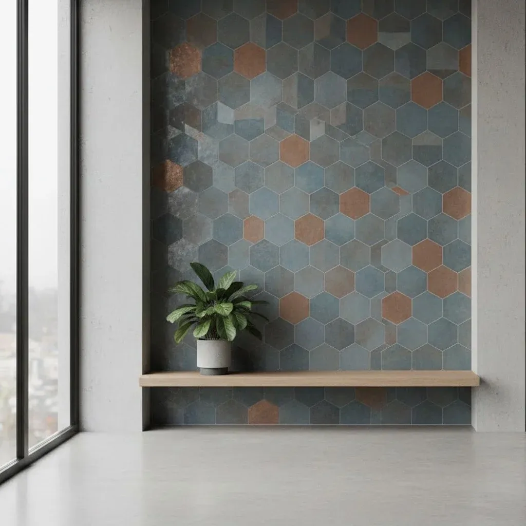 Modern floor tiles and interior wall tile designs in Avantika Ghaziabad